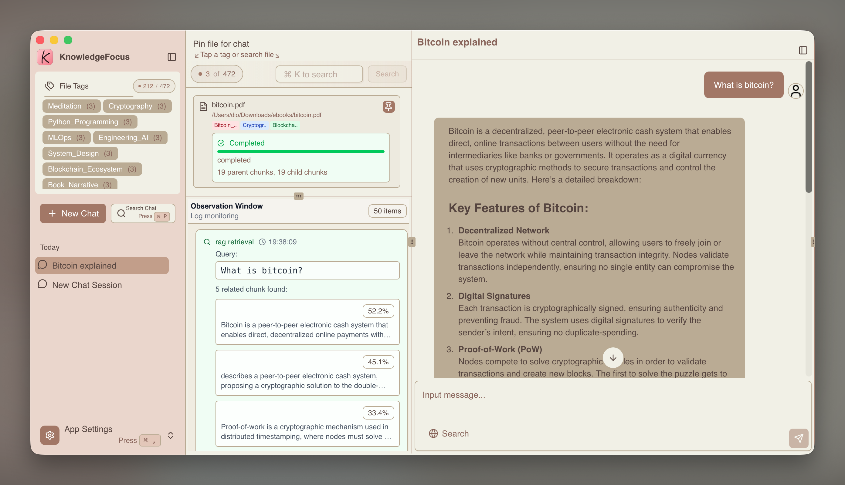 检索和召回知识片段